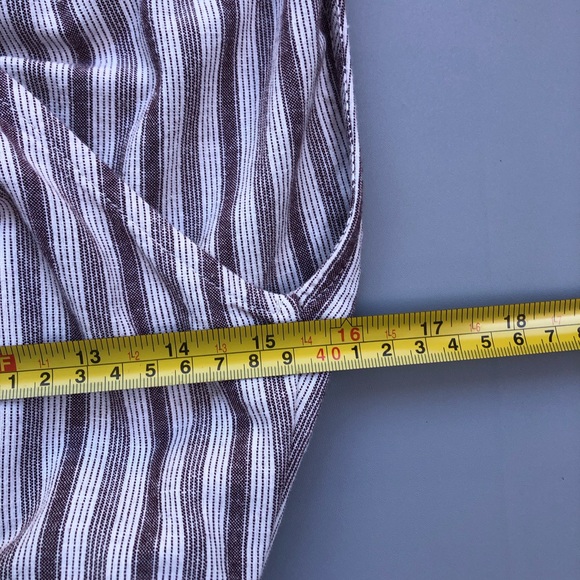 NEW ETICA antonia wrap dress in sassafras stripe size medium - Picture 12 of 15